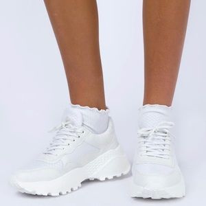 Chunky White Sneakers